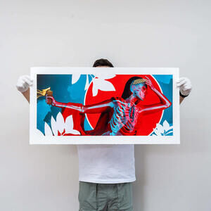 Insane 51 Euthenia Fine Art Print Signed /140 w COA + Anaglyphic 3D Glasses